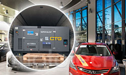 CTG AD-70RES. Резервное электроснабжение автомобильных салонов в Московской области